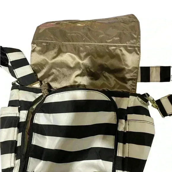 Jujube be prepared black white stripe diaper bag or Purse - Picture 2 of 4
